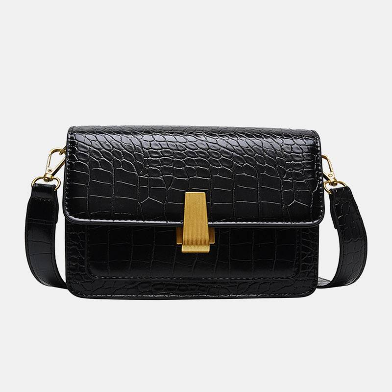 Naisten Vintage Lizard Grain Crossbody Laukku Olkalaukku