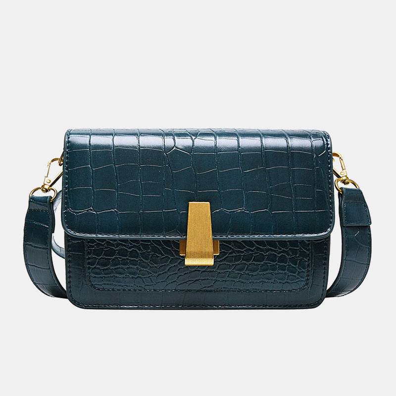 Naisten Vintage Lizard Grain Crossbody Laukku Olkalaukku