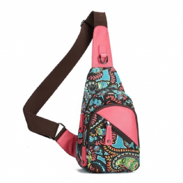 National Floral Summer Light Naisten Rintalaukku Sling Laukku Olkalaukku Crossbody