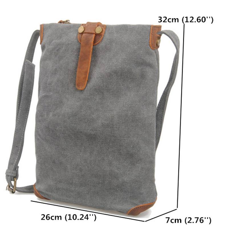 Retro Canvas Aitoa Nahkaa Messenger Laukut Rennot Olkalaukut Crossbody Laukut