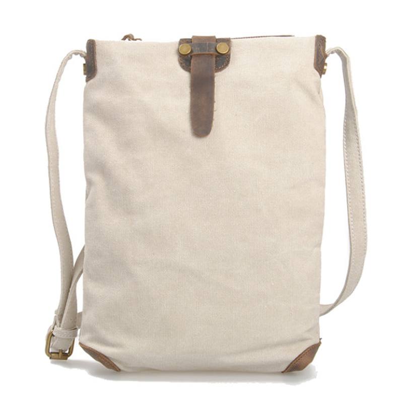 Retro Canvas Aitoa Nahkaa Messenger Laukut Rennot Olkalaukut Crossbody Laukut