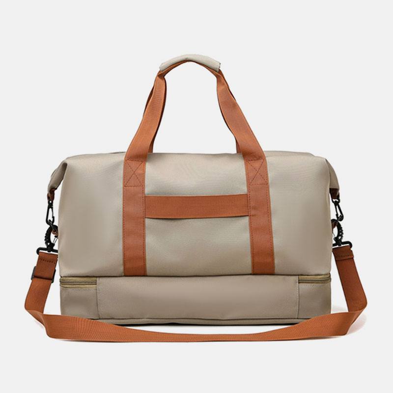 Unisex Kaksikerroksinen Suuri Kapasiteetti Crossbody Laukku 32l Oxford Multi-pockets Vedenpitävä Käsilaukku Summer Travel