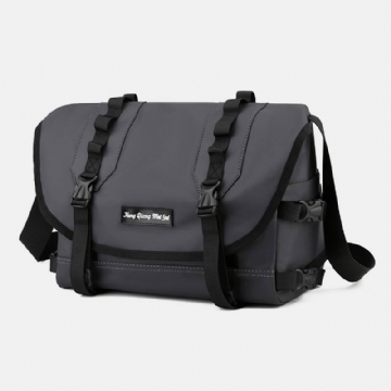 Unisex Nylon Säädettävä Olkahihna Multi-pockets Crossbody Laukut Rento Takavarkaudenesto Tasku Messenger Bag Olkalaukku