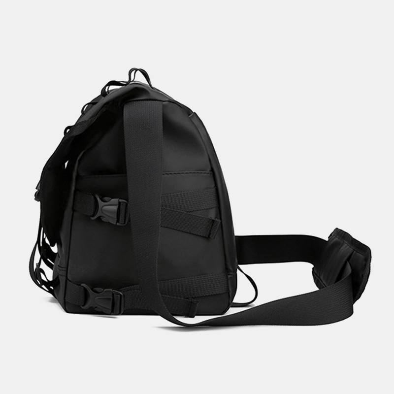 Unisex Nylon Säädettävä Olkahihna Multi-pockets Crossbody Laukut Rento Takavarkaudenesto Tasku Messenger Bag Olkalaukku