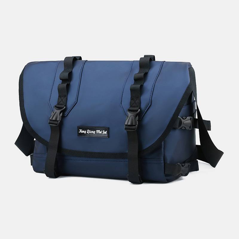 Unisex Nylon Säädettävä Olkahihna Multi-pockets Crossbody Laukut Rento Takavarkaudenesto Tasku Messenger Bag Olkalaukku