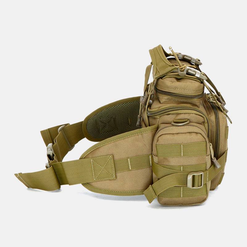 Unisex Nylon Tactical Naamiointi Outdoor Ratsastus Multi-carry Työkalulaukku Crossbody Bag Vyötärölaukku