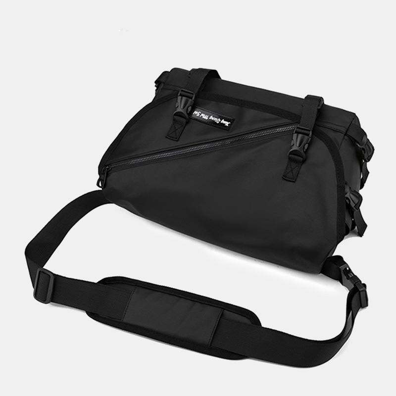 Unisex Suuri Kapasiteetti Takavarkaudenesto Tasku Crossbody Laukut Minimalistinen Solki Nailon Messenger Bag Olkalaukku