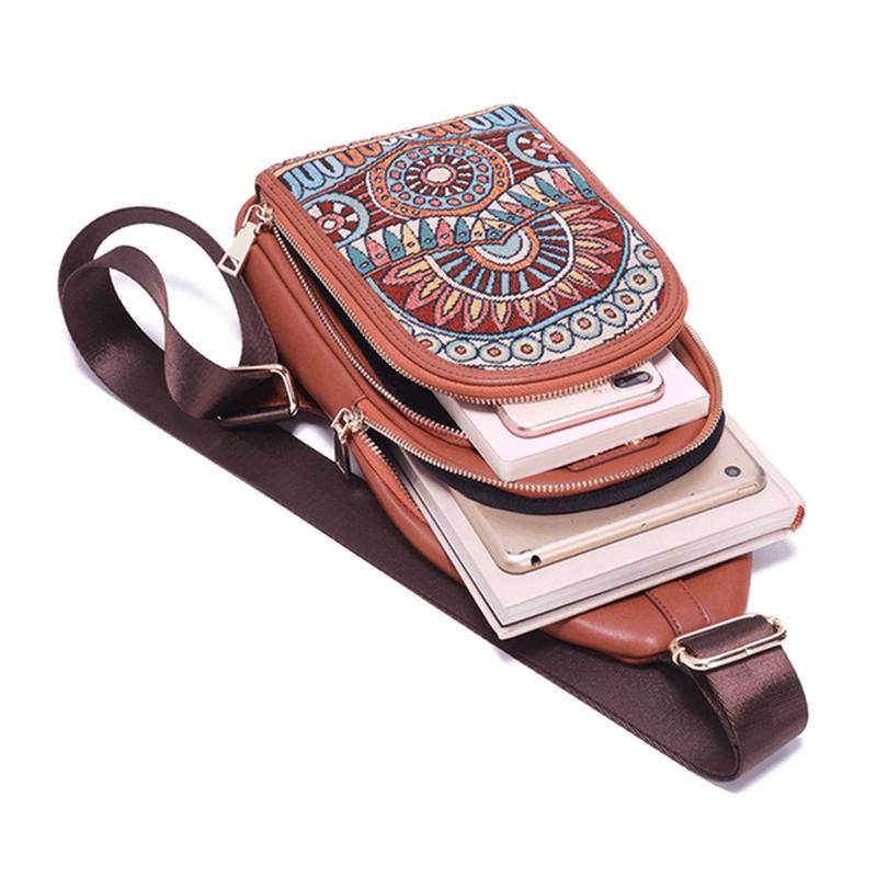 Vintage Kirjonta Rintalaukut Crossbody Laukut