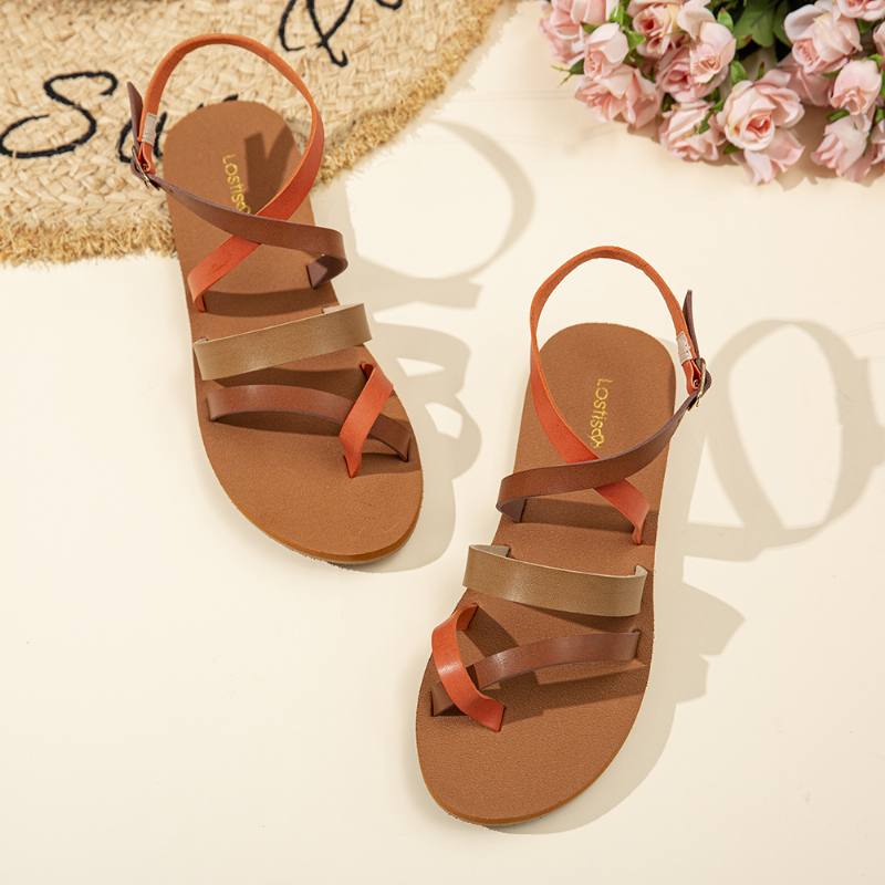 Naisten Rento Cross Strap Clip Toe Sandaalit