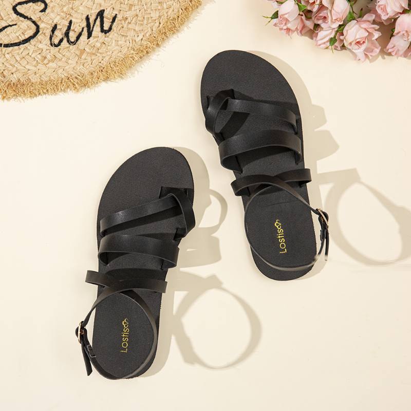 Naisten Rento Cross Strap Clip Toe Sandaalit