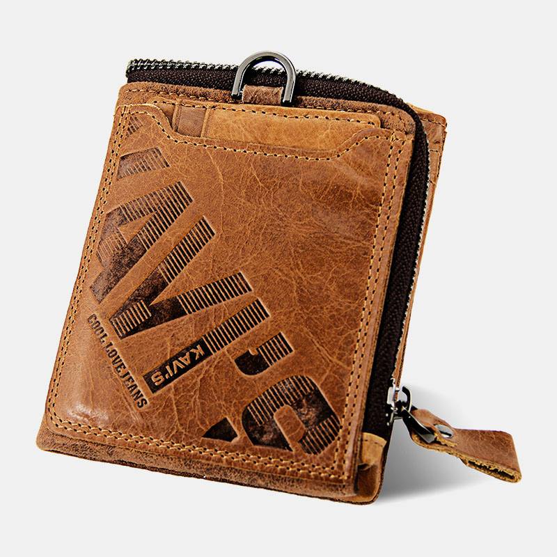 Miesten Aitoa Nahkaa Monitoiminen Retro Bifold Multi-card Slot Korttipidike Kolikko Kukkaro Lompakko Rahaklipsi