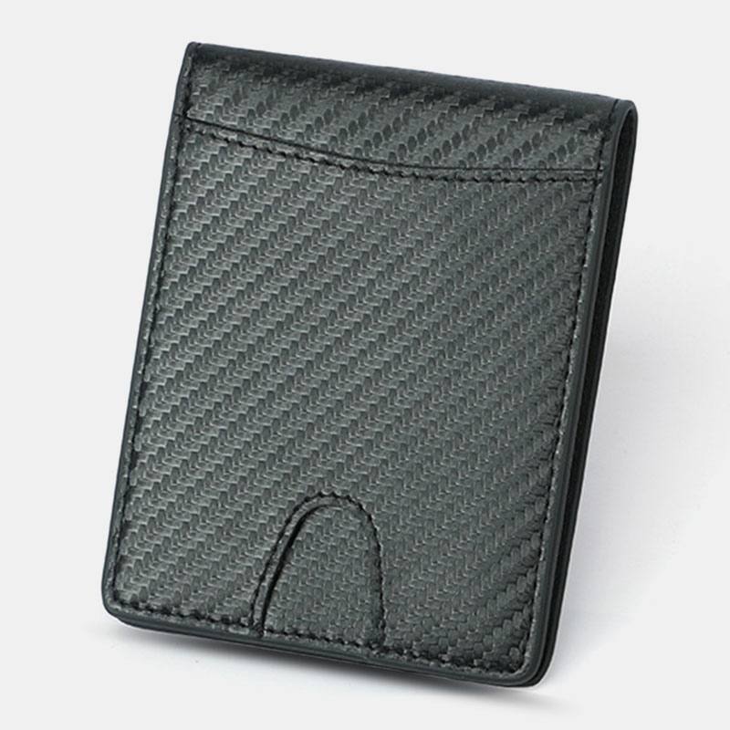 Miesten Monitoiminen Business Carbon Fiber Us Dollar Clip Card Kauppa Lyhyt Multi-card Slots Lompakko