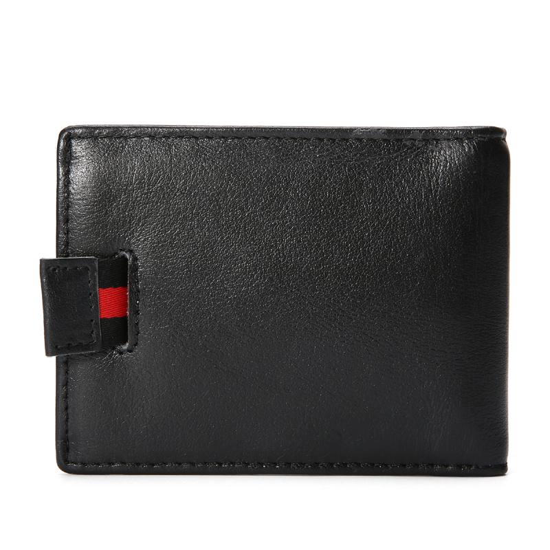 Miesten Slim Bifold Blocking Lompakot Retro Rento Aitoa Nahkaa Lyhyt Multi-card Slot Korttipidike Rahaklipsi