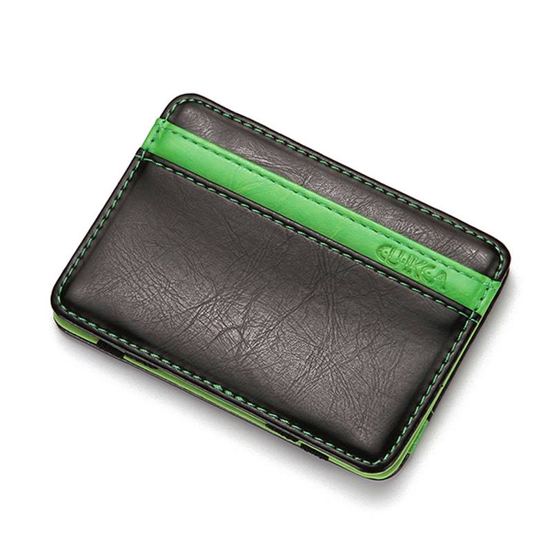 Pu Money Card Clip Magic Wallet Clutch Bus Card Bag -laukku