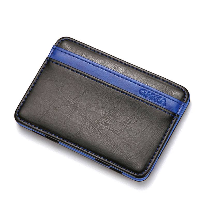 Pu Money Card Clip Magic Wallet Clutch Bus Card Bag -laukku