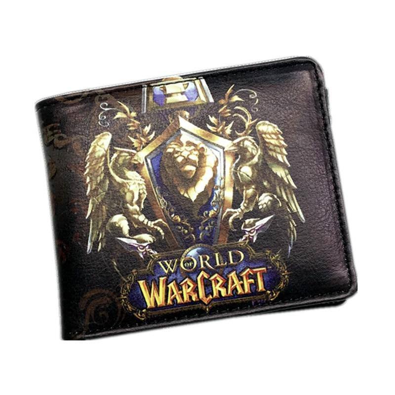 World Of Warcraft Lompakot Nahkainen Ohut Pieni Lompakko Wow Alliance Horde Flag Kukkaro Cool Movie Game Lompakko