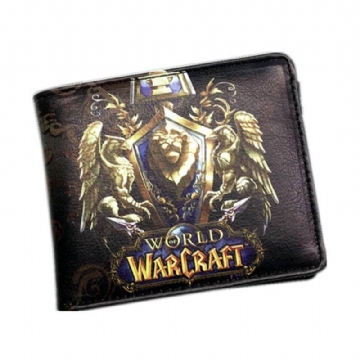 World Of Warcraft Lompakot Nahkainen Ohut Pieni Lompakko Wow Alliance Horde Flag Kukkaro Cool Movie Game Lompakko