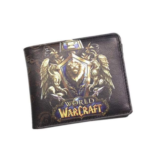 World Of Warcraft Lompakot Nahkainen Ohut Pieni Lompakko Wow Alliance Horde Flag Kukkaro Cool Movie Game Lompakko