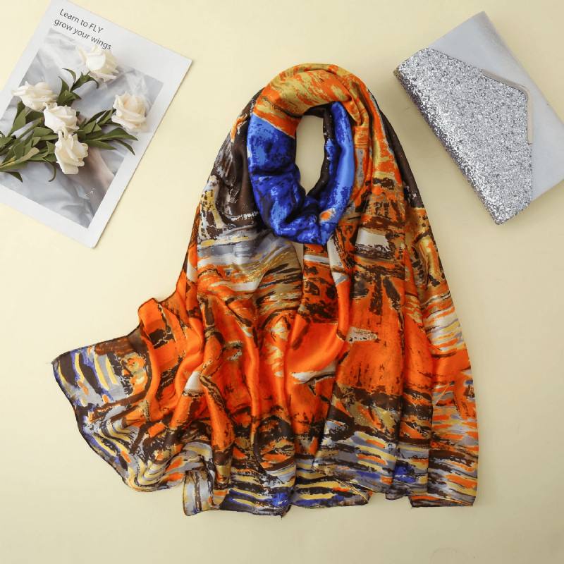 Art Scarf Summer Sunscreen Shawl Silkki