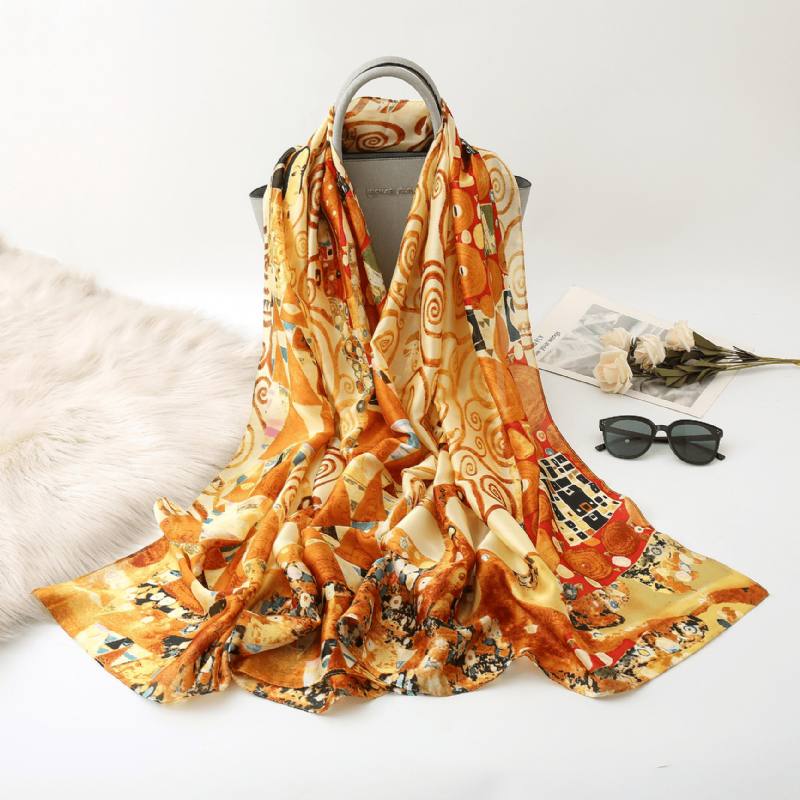 Art Scarf Summer Sunscreen Shawl Silkki