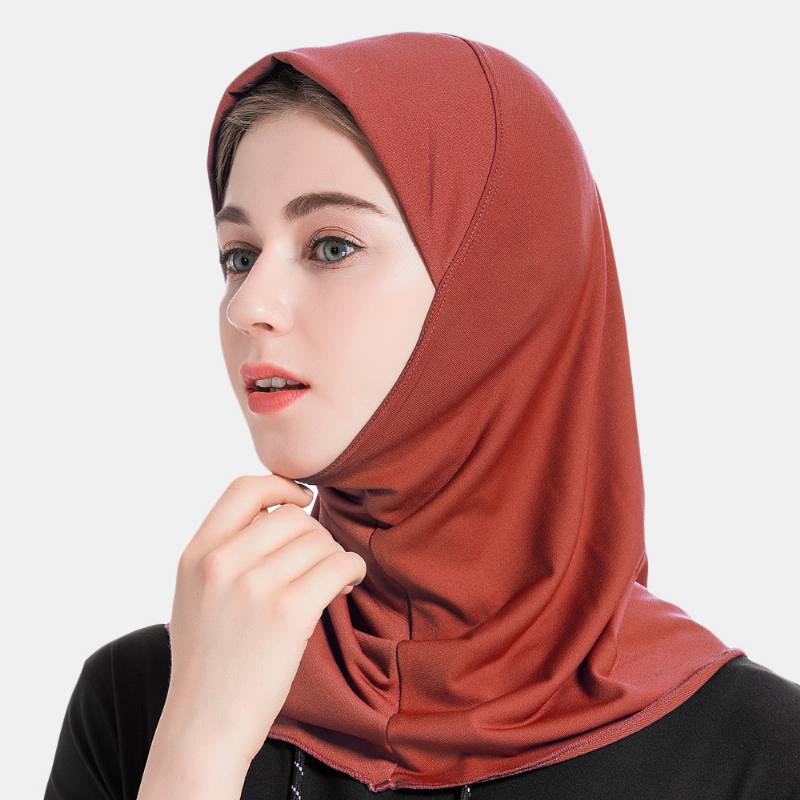 Naisten Hijab-huivi Solid Crystal Hamp