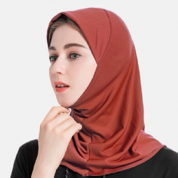 Naisten Hijab-huivi Solid Crystal Hamp