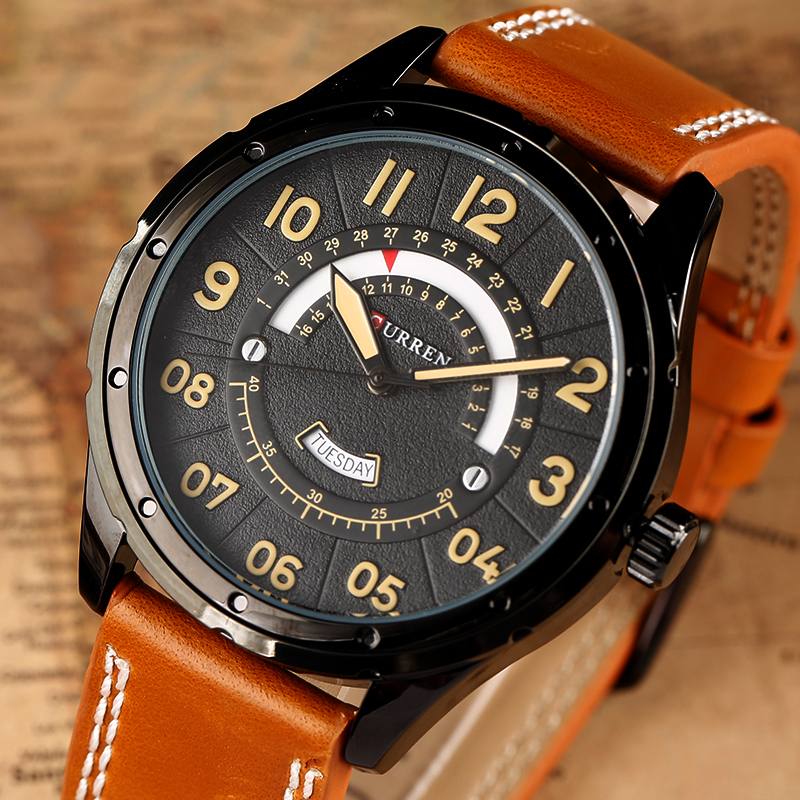 Rento Style Miesten Rannekello Kalenteri Quartz Movement Watch