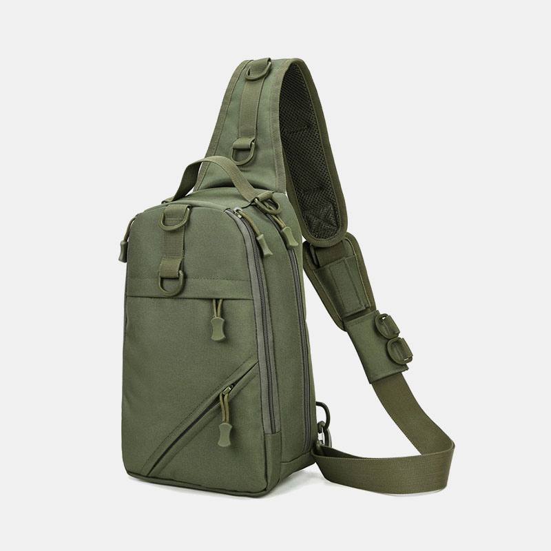 Miesten Naamiointi Multi-carry Tactical Fishing Travel Outdoor Rintalaukku Olkalaukku