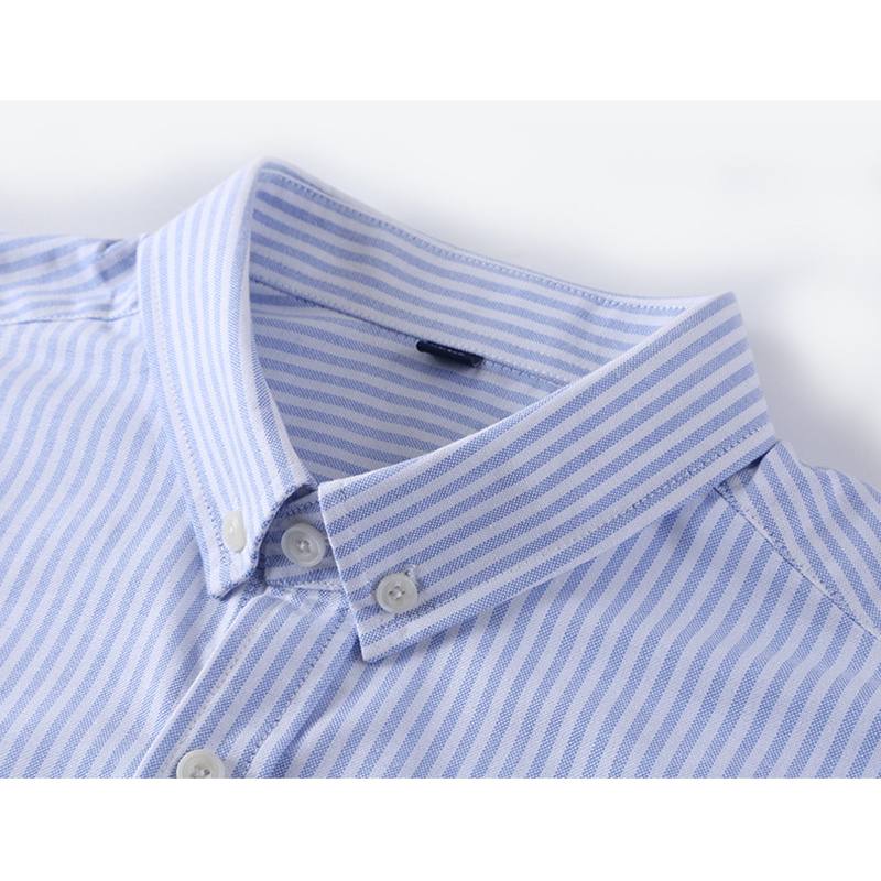 Miesten Pitkähihaiset Slim Rento Cotton Striped Oxford -paidat