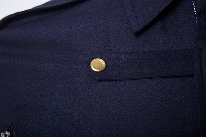 Miesten Tyylikäs Muoti Neppari Useita Taskuja Vetoketjut Epaulet-koristelu Slim Fit Designer-paita