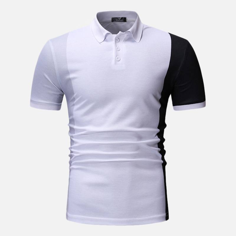 Miesten Color Block Muscle Fit -golfpaita