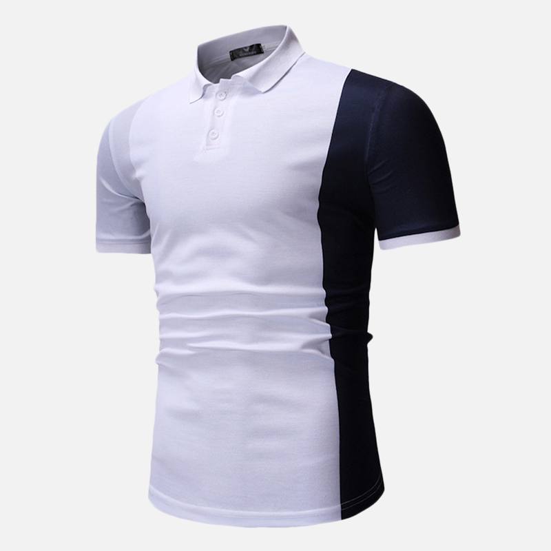 Miesten Color Block Muscle Fit -golfpaita