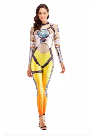 Hero Tracer Costume Cosplay Anime Bodysuit -asut Naisille Plus Size -haalari