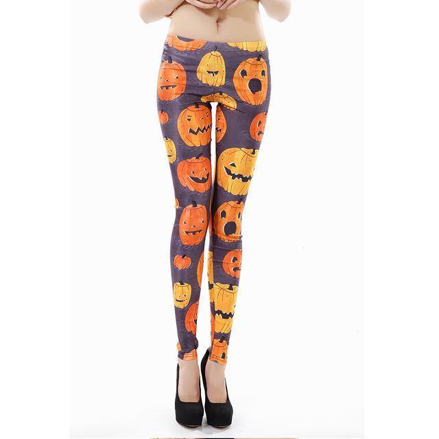 Nainen Jack-o-lantern-painetut Leggingsit