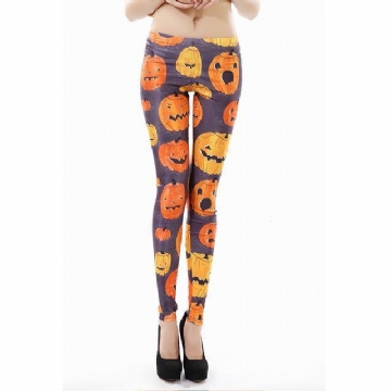 Nainen Jack-o-lantern-painetut Leggingsit