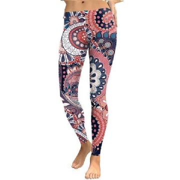 Naisten Leggingsit Aztec Round Ombre Digital Painatus Pants