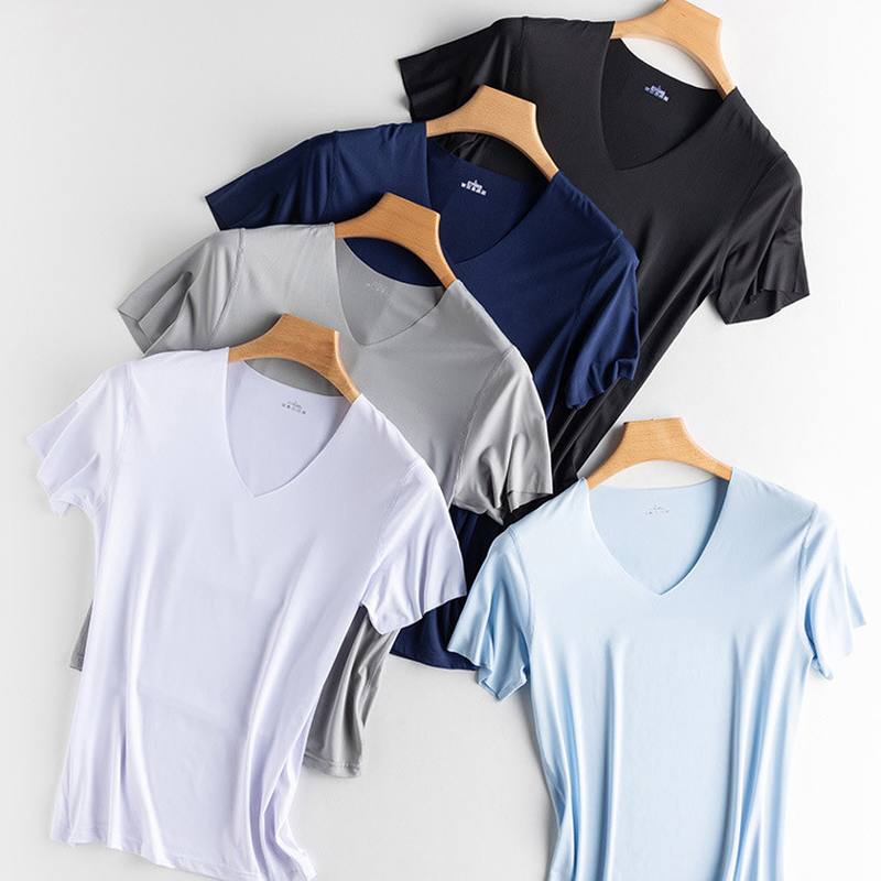 Ice Silk Seamless T-paita Miesten Lyhythihainen