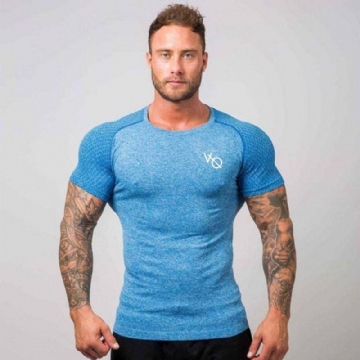 Juoksupaita Miesten Kompressiohousut Miesten Lyhythihaiset T-paidat Quick Dry Sport Jersey Gym Fitness Top