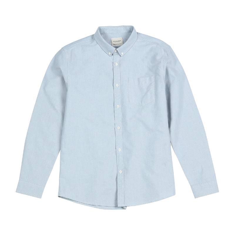 Spring New Cotton Shirt Miesten Alaosainen Oxford-paita