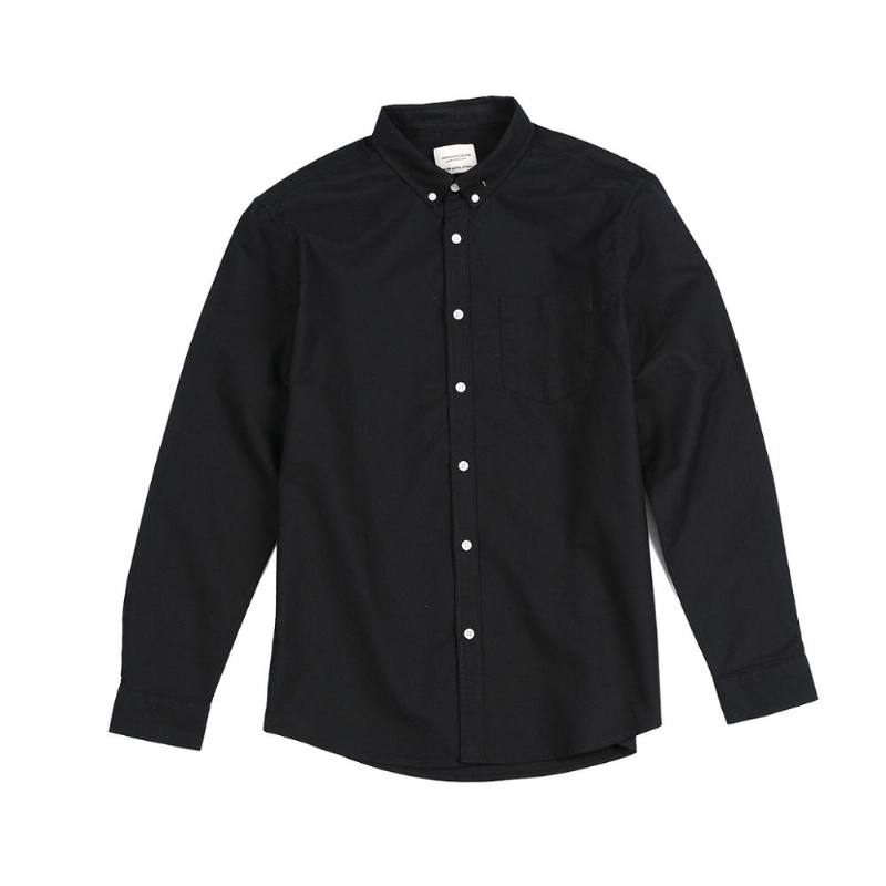 Spring New Cotton Shirt Miesten Alaosainen Oxford-paita