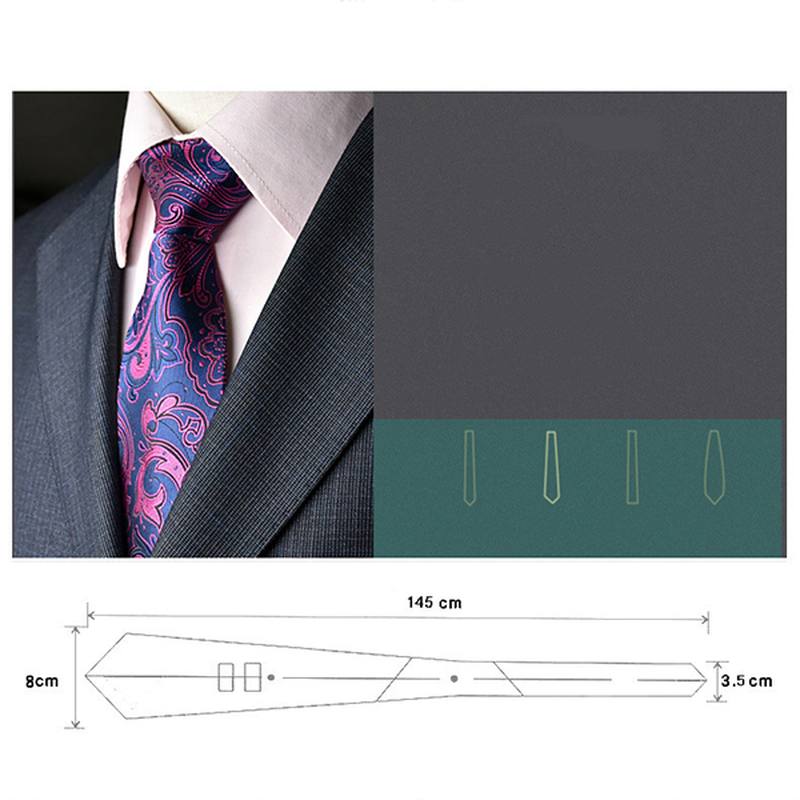 Miesten Solmio Ja Taskupyyhepuku Business Formal Jacquard -solmiot