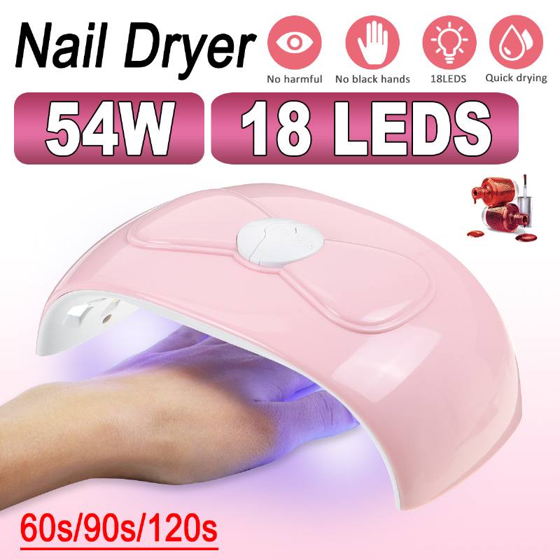 Kynsienkuivaaja Uv-lamppu Kynsilamppu Kaikkien Geelien Kovettumiseen Builder Polish Lakka Manikyyri Salon Nail Art Tools