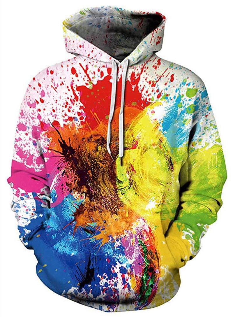 Unisex 3d Digital Painatus Pullover Urheiluhuppari