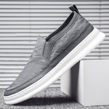 Miesten Ice Silk Cloth -kankaasta Valmistettu Hengittävä Slip On Skate Sneakers