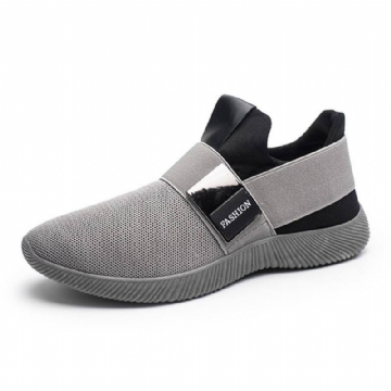 Miesten Rento Fabric Elastinen Slip On Athletic Sneakers Urheilukenkiä