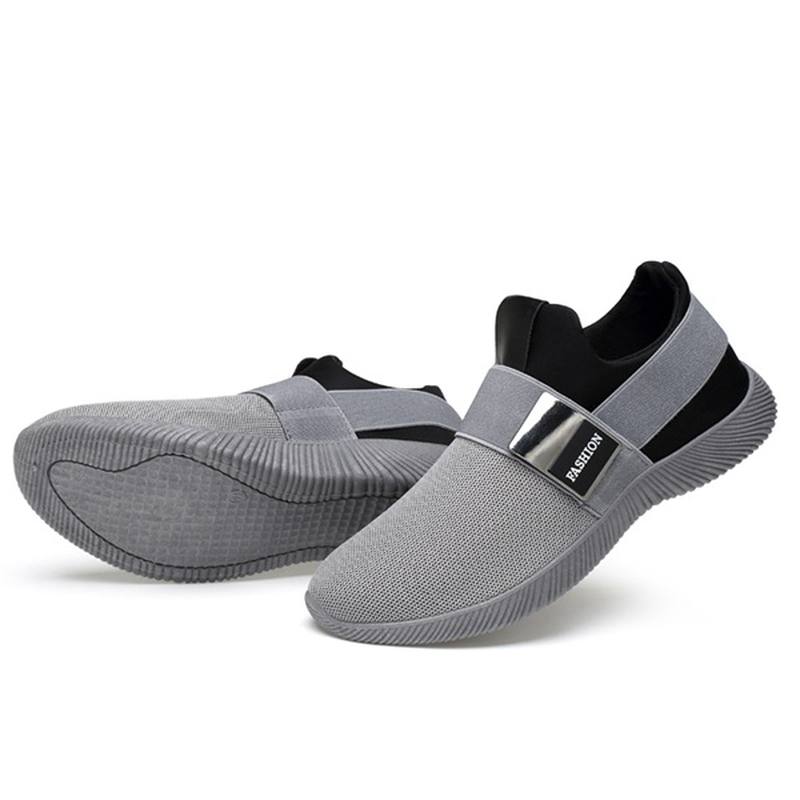 Miesten Rento Fabric Elastinen Slip On Athletic Sneakers Urheilukenkiä