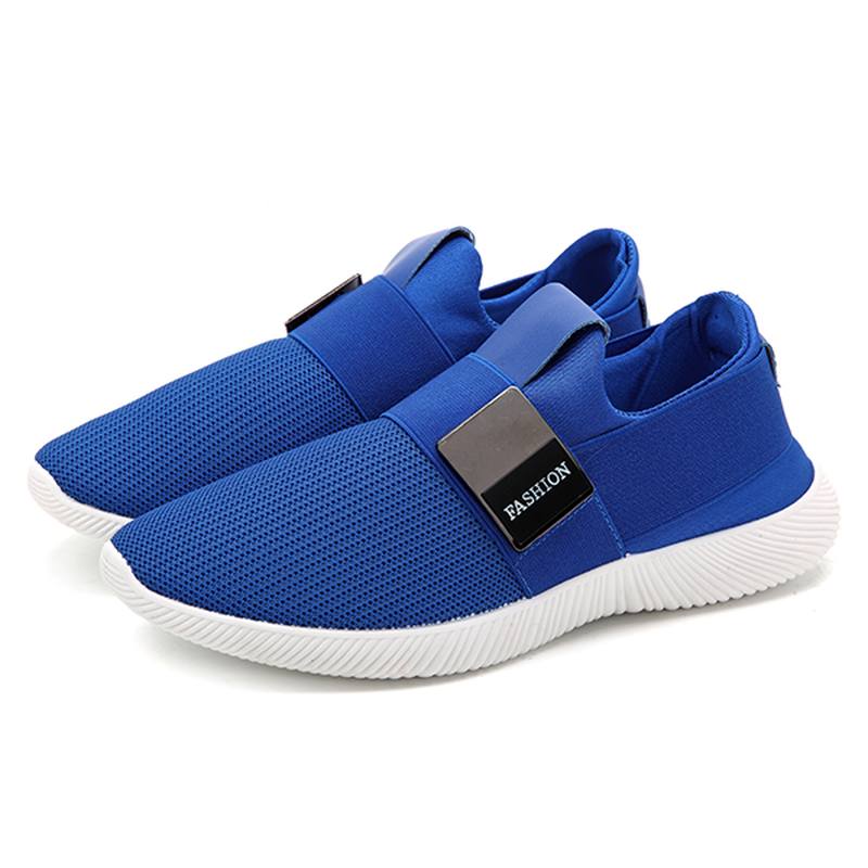 Miesten Rento Fabric Elastinen Slip On Athletic Sneakers Urheilukenkiä