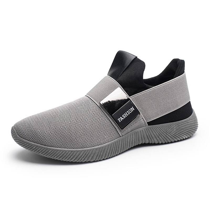 Miesten Rento Fabric Elastinen Slip On Athletic Sneakers Urheilukenkiä