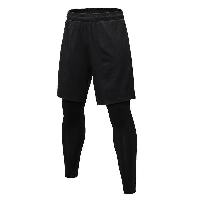 Miesten Leggingsit Kaksi Kappaletta Fitness Sports Running Training