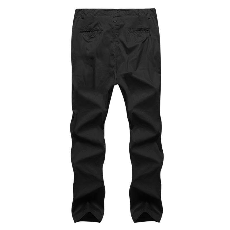 Miesten Regular Fit Housut Cargo Chino Business Rento Pitkät Housut Slack Plus Koko